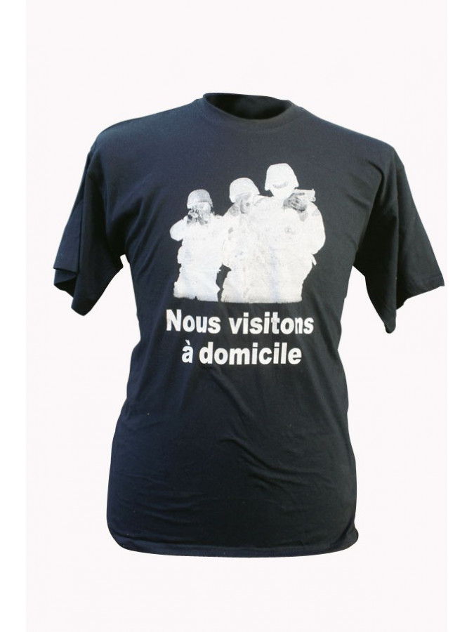 TEE-SHIRT NOUS VISITONS A DOMICILE DOUANE