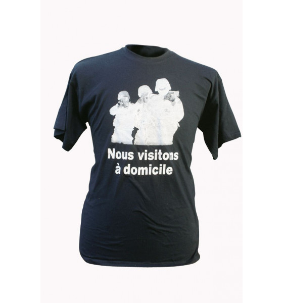 TEE-SHIRT NOUS VISITONS A DOMICILE DOUANE