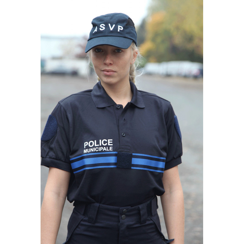 POLO COOLMAX® MANCHES COURTES POLICE MUNICIPALE