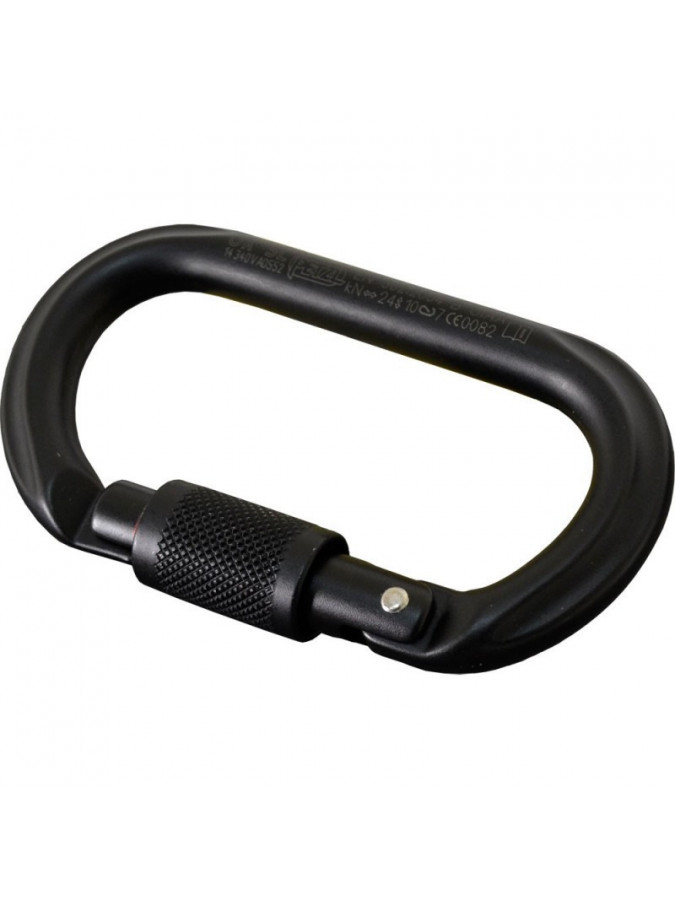 MOUSQUETON PETZL SCREW-LOCK NOIR