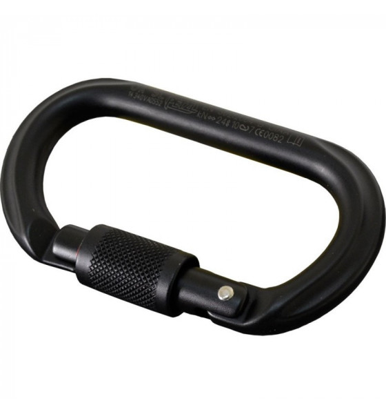 MOUSQUETON PETZL SCREW-LOCK NOIR