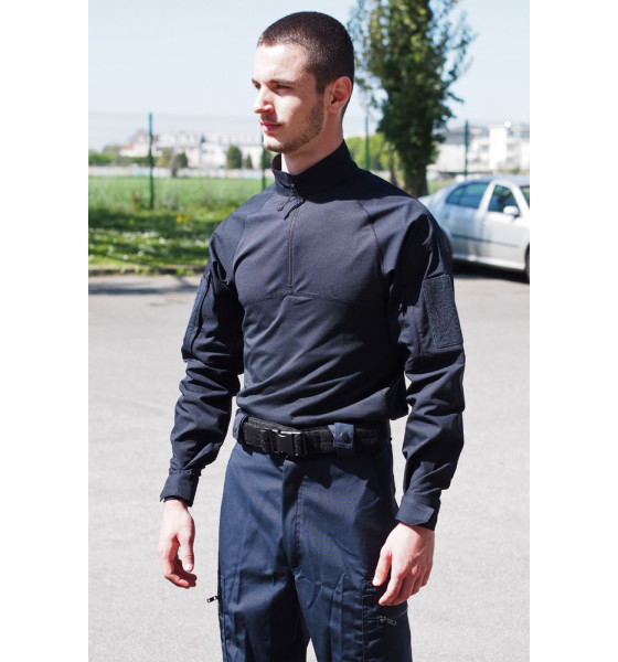 CHEMISE UBAS MANCHES LONGUES BLEUE MARINE