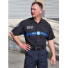 CHEMISE TYPE US BLEU MARINE POLICE MUNICIPALE
