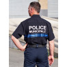 CHEMISE TYPE US BLEU MARINE POLICE MUNICIPALE