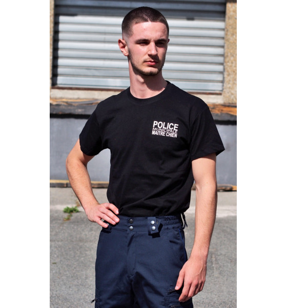 TEE-SHIRT POLICE MUNICIPALE MAÎTRE-CHIEN