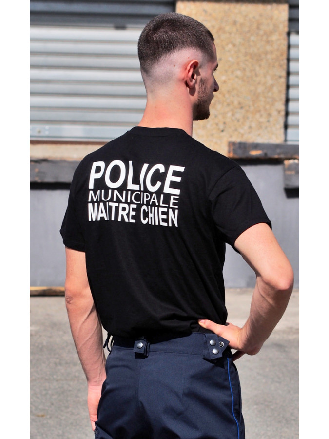 TEE-SHIRT POLICE MUNICIPALE MAÎTRE-CHIEN