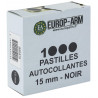 PASTILLES AUTOCOLLANTES 15mm noires