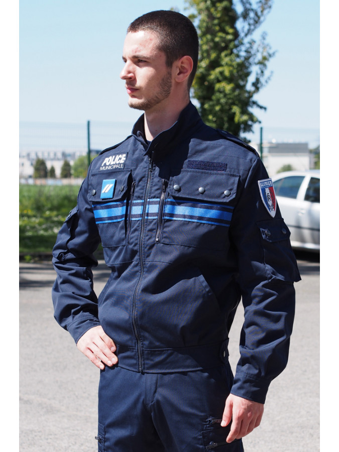 Blouson de police municipale unisexe, imperméable, respirant en tissu  enduit microporeux ou Teflon ou polyester recyclé