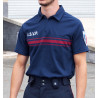 polo coolmax manches courtes col zip asvp