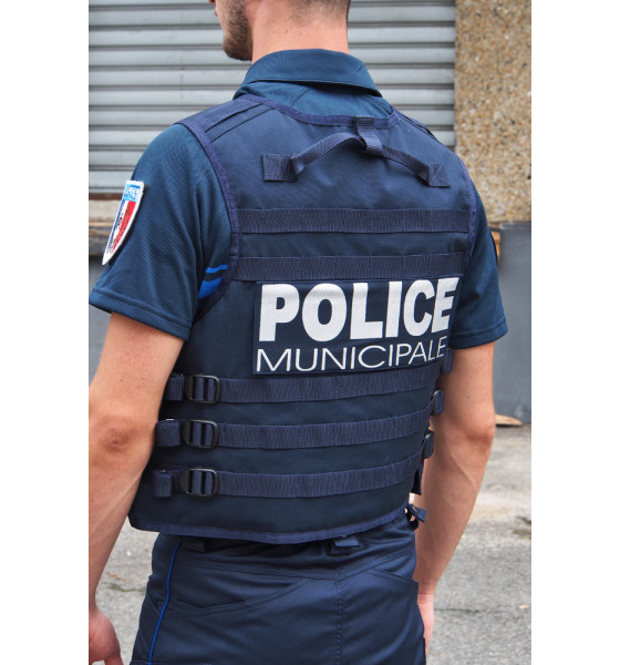 GILET PARE-BALLES/PARE-COUTEAU IIIA POLICE MUNICIPALE - PORT