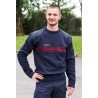 pull bande bordeaux asvp