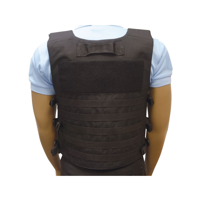 Gilet Tactique D'intervention Neuf – Noir, En Nylon, Avec Velcro, Protection