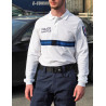 Polo blanc police municipale chef de poste
