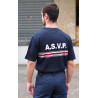 TEE SHIRT 100% COTON BANDES BORDEAUX ASVP
