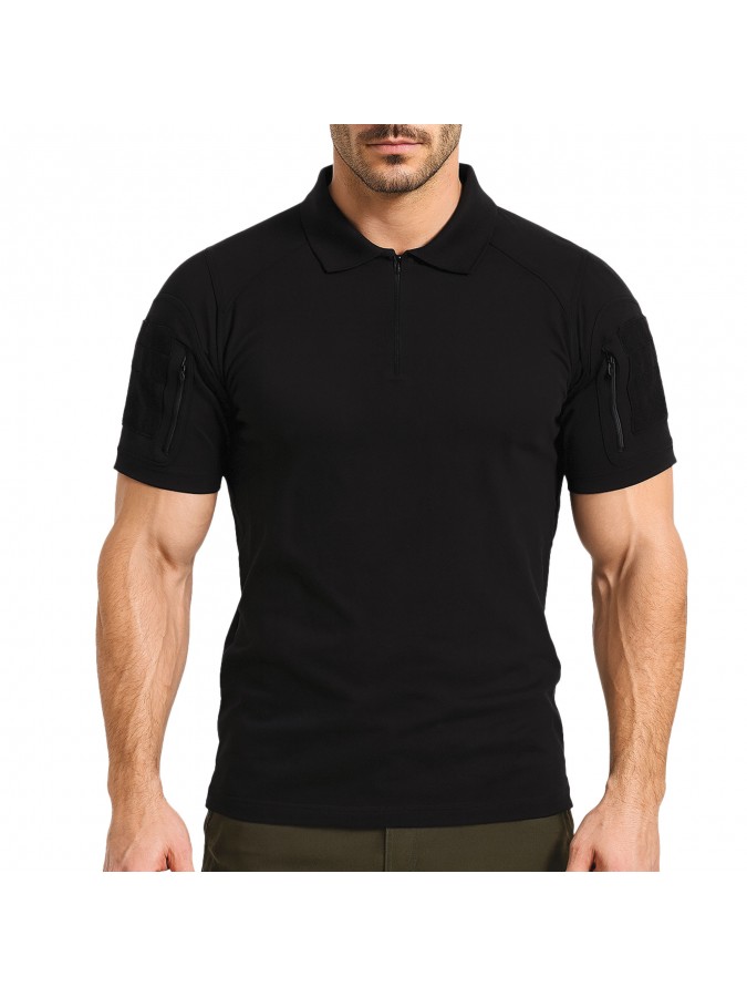 POLO TACTIQUE COL ZIPPE