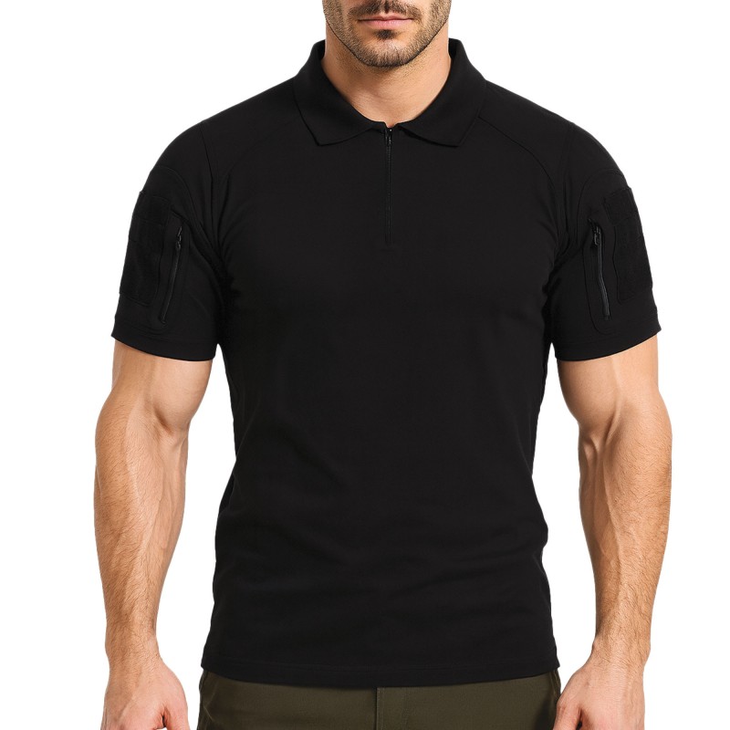 POLO TACTIQUE COL ZIPPE