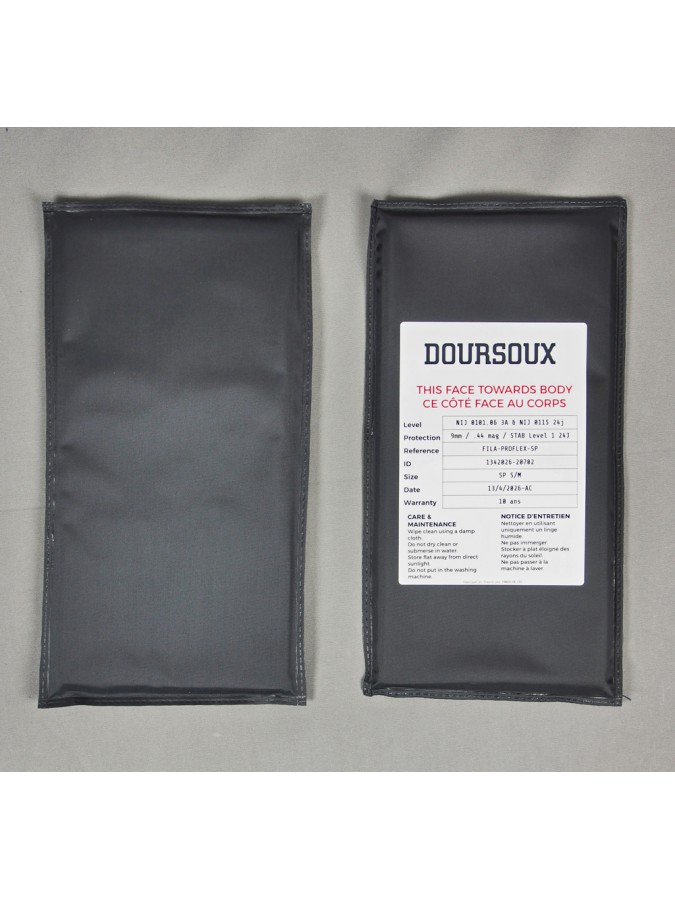 PLAQUES BALISTIQUES SAPI SOUPLES LATERALES NIJ IIIA