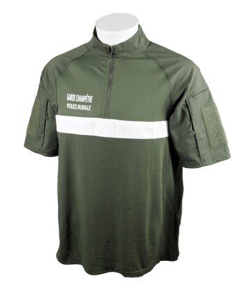 CHEMISE UBAS MANCHES COURTES VERTE GARDE CHAMPETRE