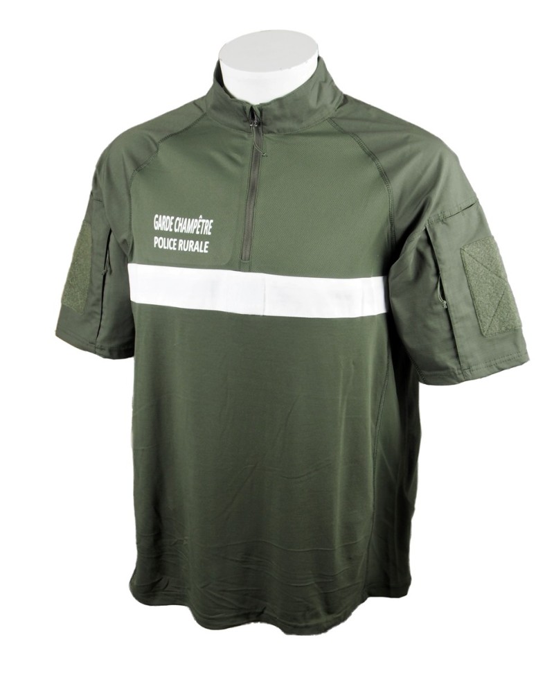 CHEMISE UBAS MANCHES COURTES VERTE GARDE CHAMPETRE