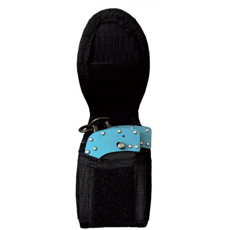 Porte-menottes Vega - Cordura - Ouvert 2P77 - Bleu, Noir, Blanc, Vert - Fabriqué En Italie